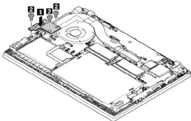 LENOVO ThinkPad L480 - Remplacement de la carte USB/audio (pour les ordinateurs ThinkPad L480) - 2
