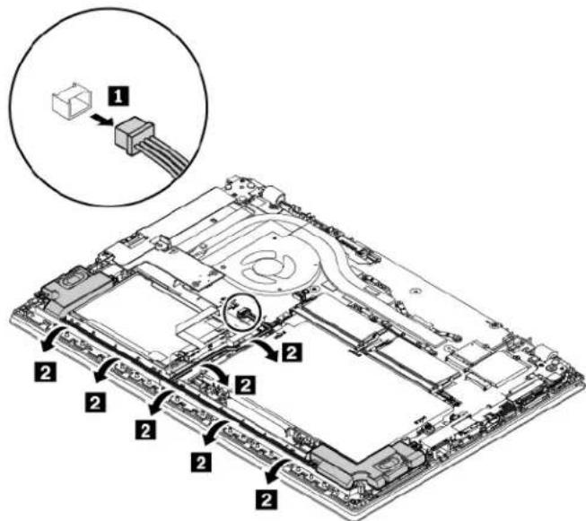 LENOVO ThinkPad L480 - Remplacement de l'assemblage de haut-parleurs (pour les ordinateurs ThinkPad L580) - 1