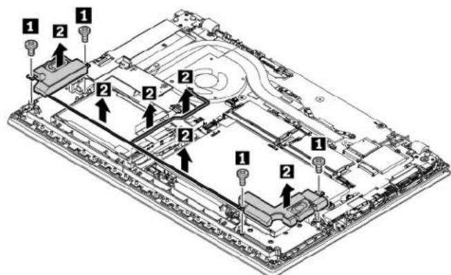 LENOVO ThinkPad L480 - Remplacement de l'assemblage de haut-parleurs (pour les ordinateurs ThinkPad L580) - 2