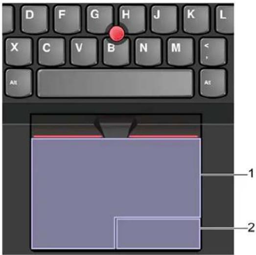 LENOVO ThinkPad T490s - Utiliser le pavé tactile - 1