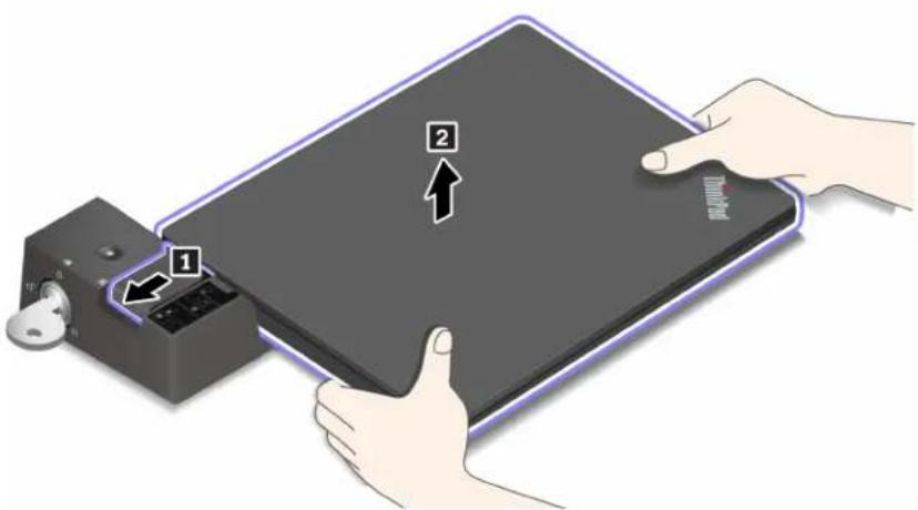 LENOVO ThinkPad T490s - Détacher une station d'accueil - 2