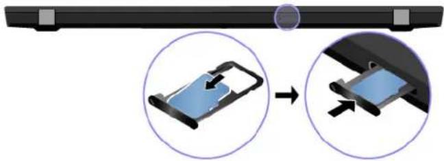 LENOVO ThinkPad T490s - Remplacer ou installer une carte microSD : - 2