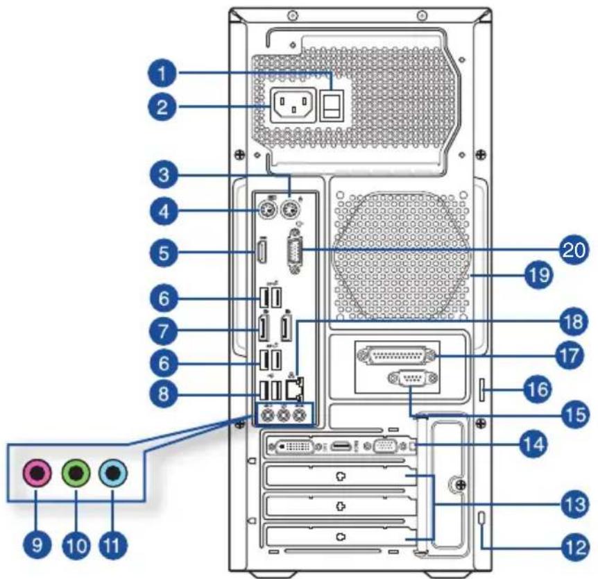 ASUS S640MB - D640MB/ M640MB/ W640MB/ S640MB Πίσω πλευρά - 1