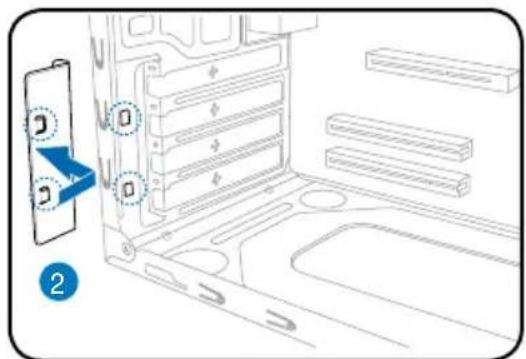 ASUS V2P5G45 - Installing an expansion card - 2