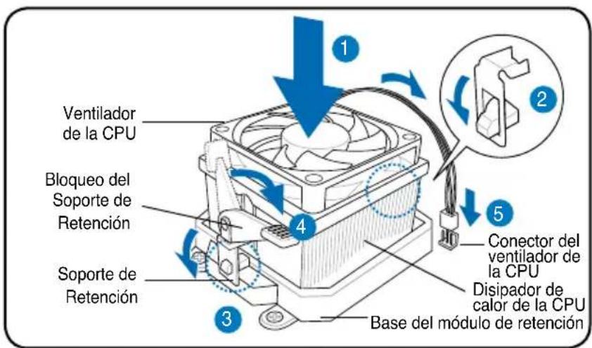 ASUS V2M3A3200 - Instalación de ventilador y disipador de calor para CPUs AMD - 1