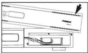 Furman F1000UPS - FACEPLATE EXTRACCIÓN Y SUSTITUCIÓN DE LA PILA - 4