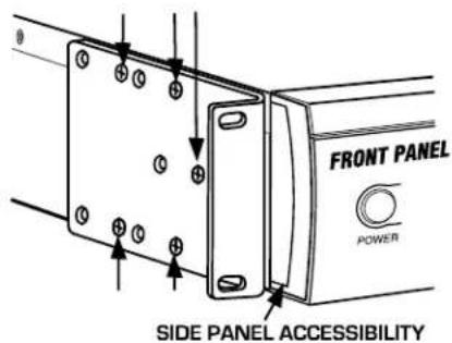 Furman F1500UPS - OPTION 2 - TO MOUNT FOR EASY FRONT PANEL REMOVAL - 1