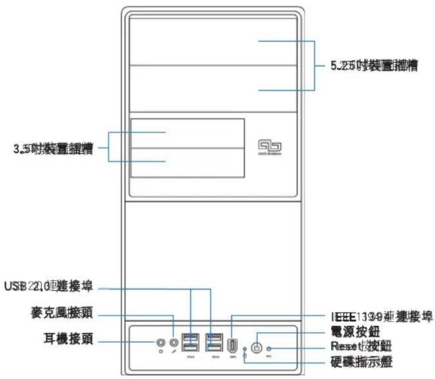 ASUS V2AH2 - 前面板功能 - 1
