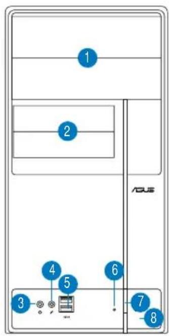 ASUS V3M3N8200 - Конструкция передней панели - 2