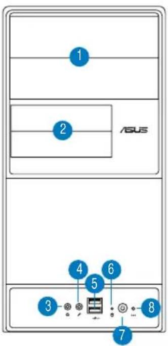 ASUS V2P5G31 - Конструкция передней панели - 1