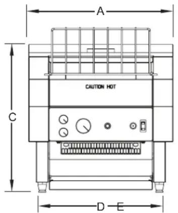 Hatco ToastQwik TQ800HBA - WARNING - 12
