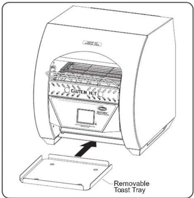 Hatco ToastQwik TQ3900H - Always operate toaster with crumb tray installed. - 1