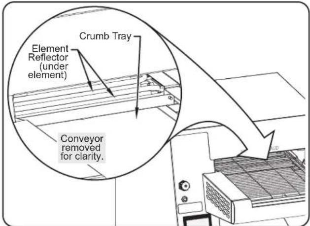 Hatco Intelligent ToastQwik ITQ17502C - Cleaning the Bottom Element Reflector - 1