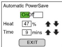 Hatco ToastQwik TQ32000H - Réglage du mode powersave (économie d'énergie automatique) - 2