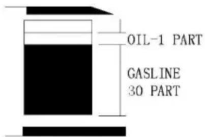 PowerPlus POWEG9020 - Mezcla del combustible - 2
