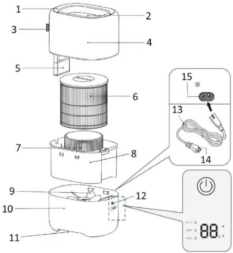 Emerio HF128376.1 - PARTS - 1