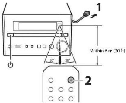 YAMAHA CRXB370 - Turning on the power - 1