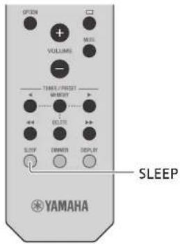 YAMAHA CRXB370 - Press SLEEP repeatedly to select the time. - 1