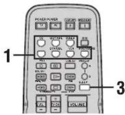 YAMAHA RX797 - Using the sleep timer - 1
