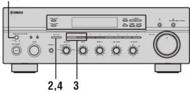 YAMAHA RX797 - Changing the ADVANCED SETUP menu parameters - 2