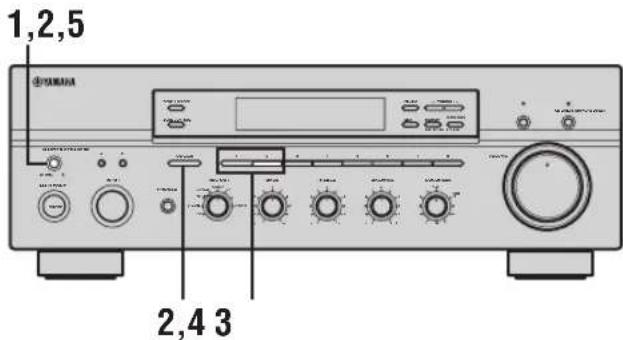 YAMAHA RX797 - Ändring av ADVANCED SETUP menyparametrar - 2