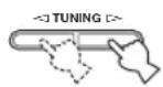YAMAHA RX797 - Appuyez une fois sur TUNING ◀/▷ pour entamer la syntonisation automatique. - 1
