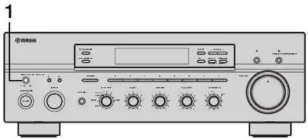 YAMAHA RX797 - Mise sous tension et hors tension de l'appareil - 1