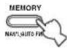 YAMAHA RX797 - Houd MEMORY op het voorpaneel tenminste 3 seconden ingedrukt. - 1
