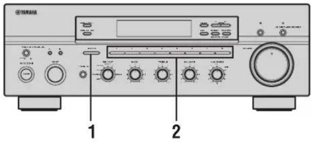 YAMAHA RX797 - Selecting preset stations - 1