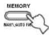 YAMAHA RX797 - Press and hold MEMORY on the front panel for more than 3 seconds. - 1