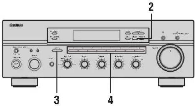 YAMAHA RX797 - Mise en mémoire manuelle - 1