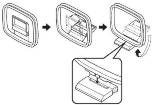 YAMAHA RX797 - ■Connecting the AM loop antenna - 1