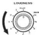 YAMAHA RX797 - Rotate the LOUDNESS control until the desired volume is obtained. - 1
