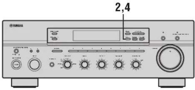 YAMAHA RX797 - Växla förinställda stationer - 1