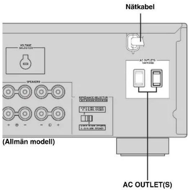 YAMAHA RX497 - Nätanslutning - 1