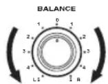 YAMAHA RX497 - ■Ajuste del control BALANCE - 1