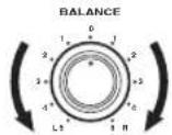 YAMAHA RX497 - ■Einstellung des BALANCE Reglers - 1