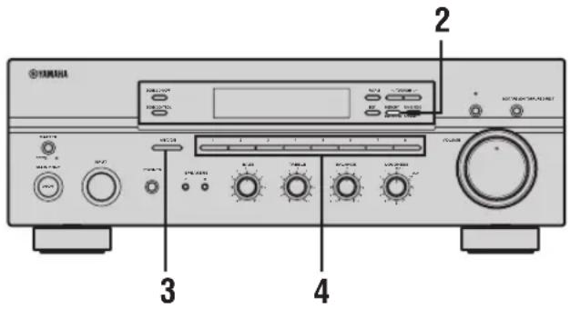 YAMAHA RX497 - Ручная настройка и предустановка - 1