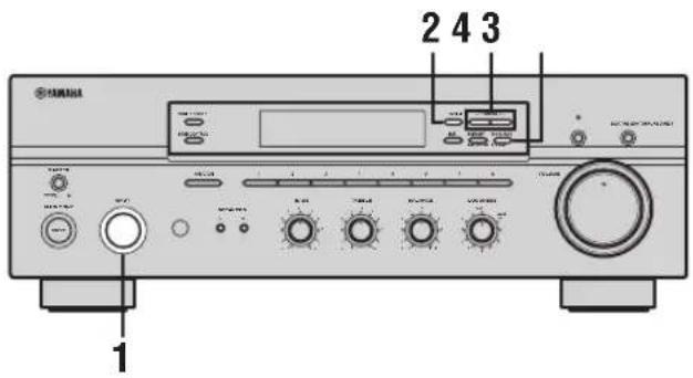 YAMAHA RX497 - Automatisk stationsinställning - 1