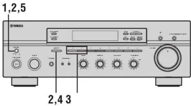 YAMAHA RX497 - Ändern der ADVANCED SETUP-Menüparameter - 2