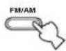 YAMAHA RX497 - Premere FM/AM del pannello anteriore per scegliere la banda di ricezione FM. - 1