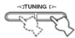 YAMAHA RX497 - Appuyez une fois sur TUNING ◀/▷ pour entamer la syntonisation automatique. - 1