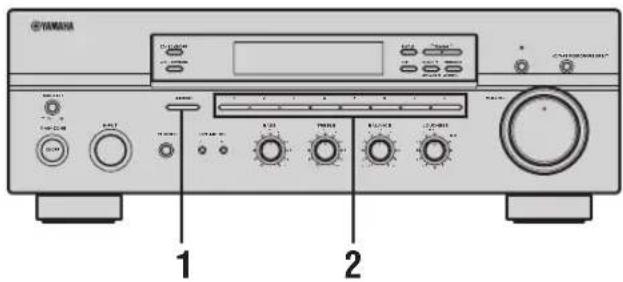 YAMAHA RX497 - Выбор предоставленных радиостанций - 1
