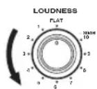 YAMAHA RX497 - Girare il controllo LOUDNESS fino ad ottenere il volume desiderato. - 1