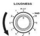 YAMAHA RX497 - Verdraai LOUDNESS tot u het gewenste volume heeft ingesteld. - 1