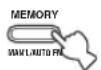 YAMAHA RX497 - Press and hold MEMORY on the front panel for more than 3 seconds. - 1