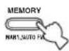 YAMAHA RX497 - Нажмите и удерживайте нажатой кнопку MEMORY на фронтальной панели на более чем 3 секунды. - 1