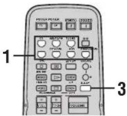 YAMAHA RX497 - Utilisation de la minuterie de mise hors service - 1