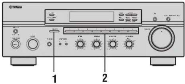 YAMAHA RX497 - Scelta di stazioni preselezionate - 1
