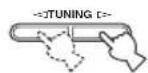 YAMAHA RX497 - Premere TUNING ◀/▷ una volta per iniziare la sintonizzazione automatica di stazioni preselezionate. - 1